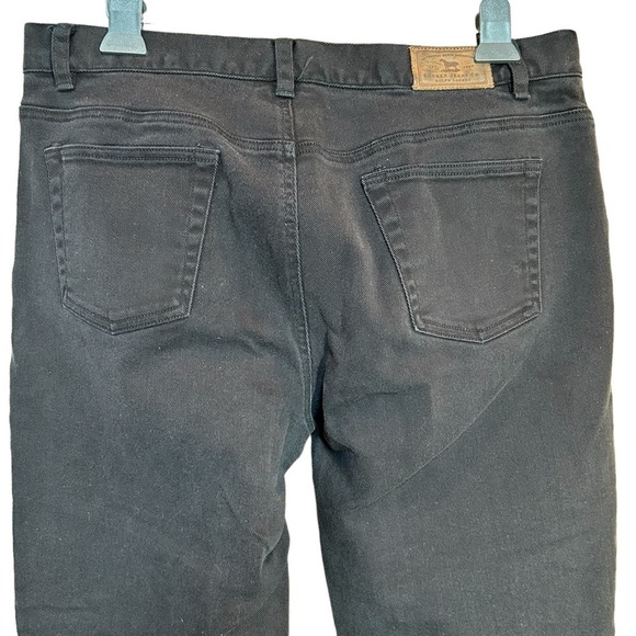 Lauren Jeans Co. Ralph Lauren Mid Rise Flare Black Denim Jeans Size 16 - Picture 6 of 12
